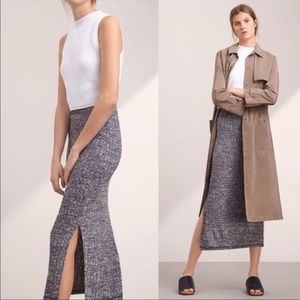 Aritzia Wilfred Verushka Knit Midi Skirt S